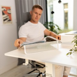 Electric desk Leader 7.6 White 160 cm