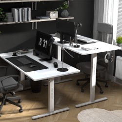 Biurko elektryczne Leader 7.6 White 160 cm