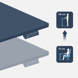 Leader 7.6 Black 160 cm electric desk