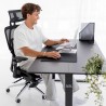 Leader 7.6 Black 160 cm electric desk