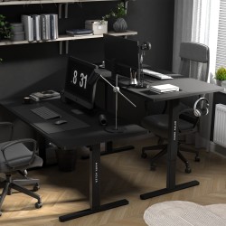 Electric desk Leader 7.6 Black 160 cm