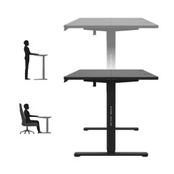Electric desk Leader 7.6 Black 160 cm