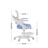 Child's desk chair Junior 4.3 Blue-grey