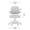Children's desk chair Junior 4.3 Grey