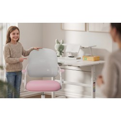 Children's desk chair Junior 4.3 Pink-grey