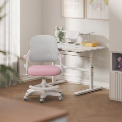 Fotel do biurka dla dziecka Junior 4.3 Pink-grey