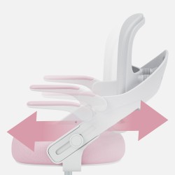 Fotel do biurka dla dziecka Junior 4.3 Pink-grey