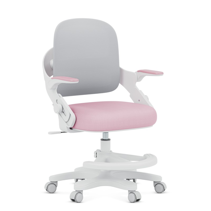 Children's desk chair Junior 4.3 Pink-grey