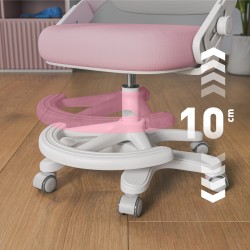 Fotel do biurka dla dziecka Junior 4.3 Pink-grey