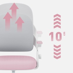 Fotel do biurka dla dziecka Junior 4.3 Pink-grey