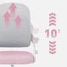 Children's desk chair Junior 4.3 Pink-grey