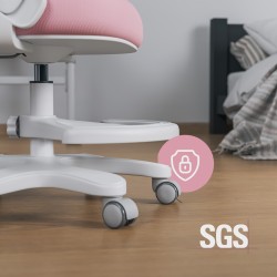 Children's desk chair Junior 4.3 Pink-grey