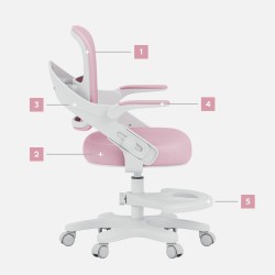 Child's desk chair Junior 4.3 Pink