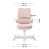 Child's desk chair Junior 5.7 Pink