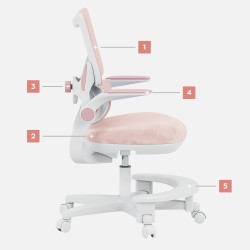 Child's desk chair Junior 5.7 Pink