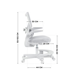 Children's desk chair Junior 5.7 Grey