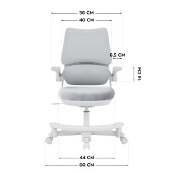 Fotel do biurka dla dziecka Junior 5.7 Grey