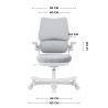 Fotel do biurka dla dziecka Junior 5.7 Grey