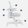 Children's desk chair Junior 5.7 Grey