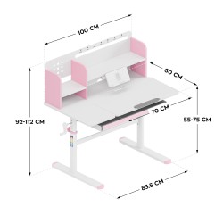 Biurko dla dzieci Mark Adler Study 5.7 Pink