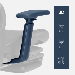 Fotel ergonomiczny z podnóżkiem Expert 9.3 Black
