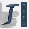 Ergonomic chair with footrest Expert 9.3 Black