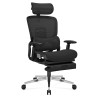 Fotel ergonomiczny z podnóżkiem Expert 9.3 Black