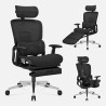 Ergonomic chair with footrest Expert 9.3 Black