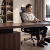 Ergonomic chair with footrest Expert 9.3 Black
