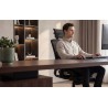 Ergonomic chair with footrest Expert 9.3 Black