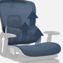 Fotel ergonomiczny z podnóżkiem Expert 9.3 Black