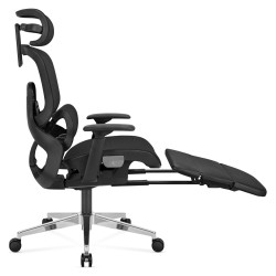 Ergonomic chair with footrest Expert 9.3 Black