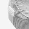 Corduroy backrest pouffe chair Comfy 4.0 Grey