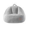 Corduroy backrest pouffe chair Comfy 4.0 Grey