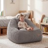 Corduroy backrest pouffe chair Comfy 4.0 Grey