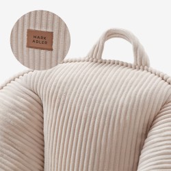 Corduroy backrest pouffe chair Comfy 4.0 Beige