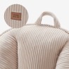Corduroy backrest pouffe chair Comfy 4.0 Beige