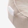 Corduroy backrest pouffe chair Comfy 4.0 Beige