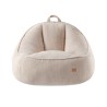 Fotel pufa z oparciem sztruksowa Comfy 4.0 Beige