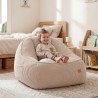 Fotel pufa z oparciem sztruksowa Comfy 4.0 Beige