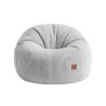 Fotel pufa sztruksowa z podnóżkiem Comfy 3.0 Grey