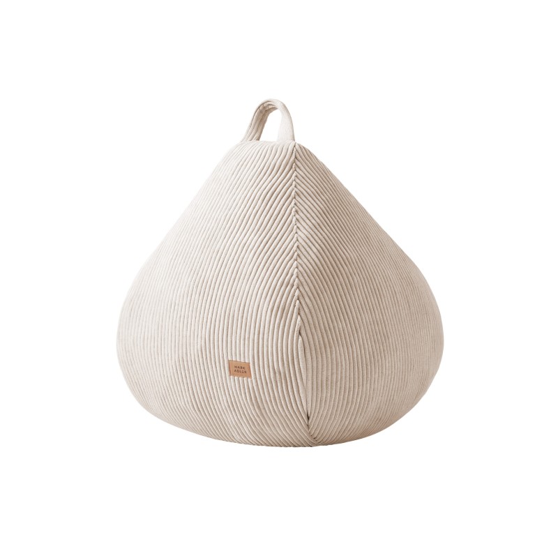 Sztruksowa pufa worek beżowa Comfy 1.0 Beige
