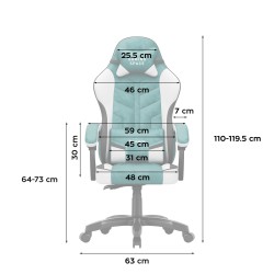 Fotel gamingowy welurowy Force 2.7 Green