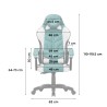 Fotel gamingowy welurowy Force 2.7 Green