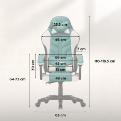 Velour gaming chair Force 2.7 Green