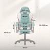Fotel gamingowy welurowy Force 2.7 Green
