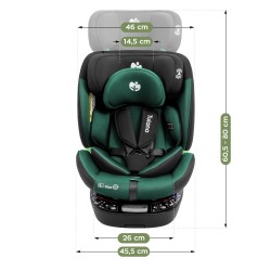 Fotelik samochodowy obrotowy Loom 35 Black Green