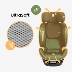 Rotating car seat Loom 35 Black Green