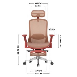 Fotel obrotowy Leadpro 8.7 Red