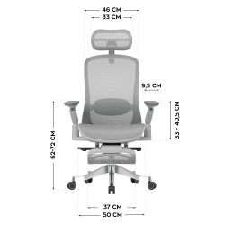 Fotel obrotowy Leadpro 8.7 Grey